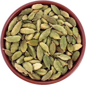 Cardamom_ Pods_in_ Bowl PNG Image