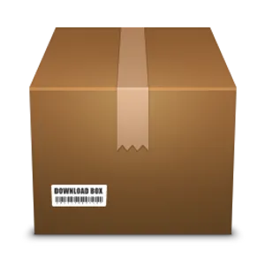 Cardboard Download Box Illustration PNG Image