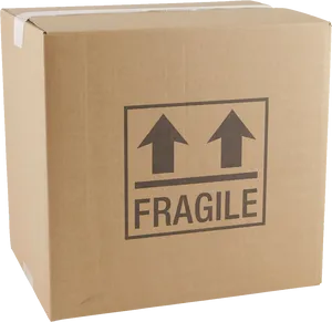 Cardboard Fragile Box PNG Image