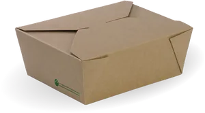 Cardboard Shipping Box Closed PNG Image