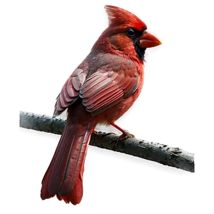 Cardinal Bird In Red Png Wla PNG Image