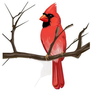 Cardinal Bird Vector Png 06252024 PNG Image