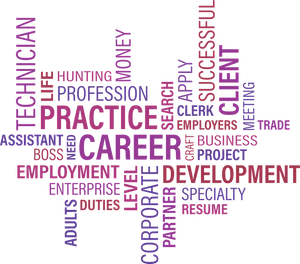 Career Word Cloud Concept PNG Image