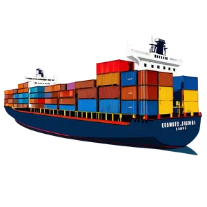 Cargo Ship C PNG Image