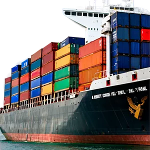 Cargo Ship Transportation Png Xdq35 PNG Image