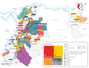 Caribbean Oiland Gas Activity Map PNG Image