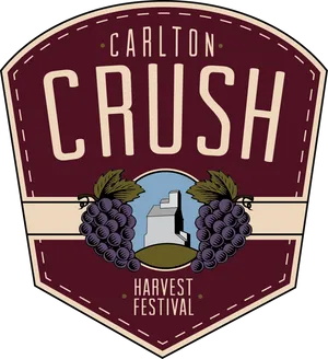 Carlton Crush Harvest Festival Logo PNG Image