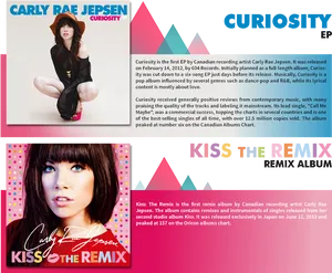 Carly Rae Jepsen Album Covers PNG Image