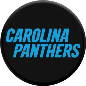 Carolina Panthers Logo Button PNG Image