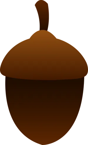 Cartoon Acorn Illustration PNG Image