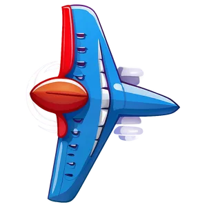 Cartoon Airplane D PNG Image