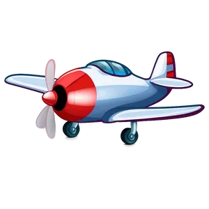 Cartoon Airplane In Clouds Png Nga PNG Image