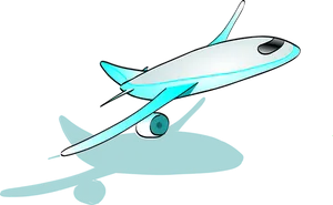 Cartoon Airplane Vector Illustration PNG Image