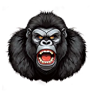 Cartoon Angry Gorilla Png 06252024 PNG Image