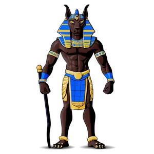 Cartoon Anubis Character Png Yng42 PNG Image