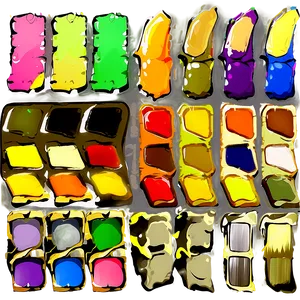 Cartoon Art Palette Png Nii65 PNG Image