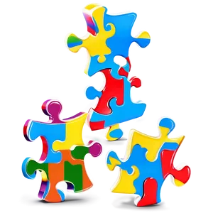 Cartoon Autism Puzzle Piece Png Kad PNG Image