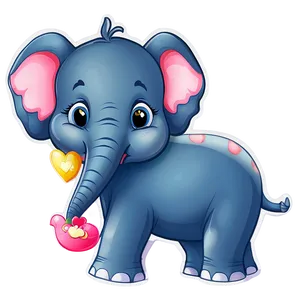 Cartoon Baby Elephant Image Png 06122024 PNG Image