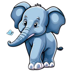 Cartoon Baby Elephant Image Png Olc28 PNG Image