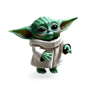 Cartoon Baby Yoda In Space Png Kwr43 PNG Image