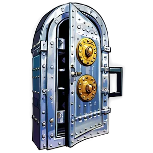 Cartoon Bank Vault Png 06262024 PNG Image