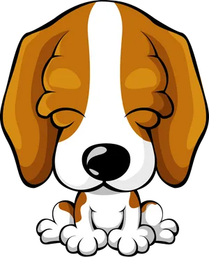 Cartoon Beagle Puppy Illustration PNG Image