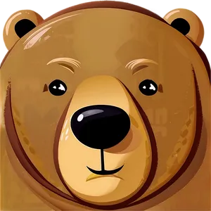 Cartoon Bear Head Clipart Png Isj84 PNG Image