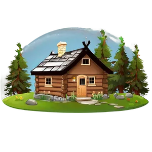 Cartoon Bear House Illustration Png Rwc PNG Image