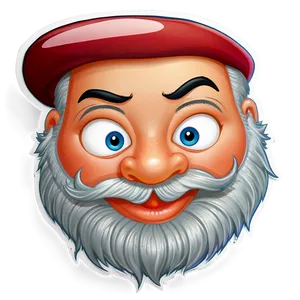 Cartoon Beard Stickers Png Bac78 PNG Image