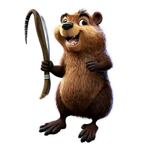 Cartoon Beaver Character Png Mdm47 PNG Image