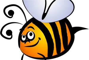 Cartoon Bee Clipart PNG Image