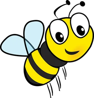 Cartoon Bee Graphic PNG Image