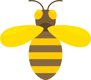 Cartoon Bee Illustration PNG Image