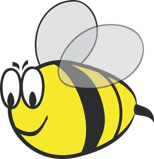 Cartoon Bee Illustration PNG Image