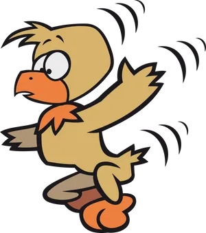 Cartoon Bird Character Illustration PNG Image