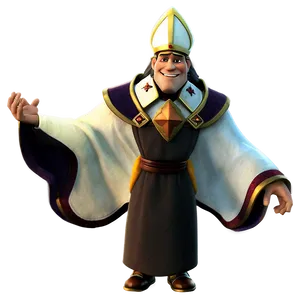 Cartoon Bishop Character Png 06252024 PNG Image