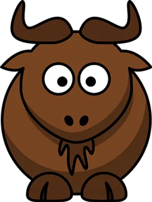 Cartoon Bull Graphic PNG Image