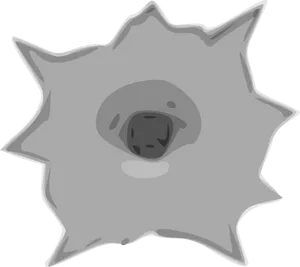 Cartoon Bullet Hole_ Graphic.png PNG Image