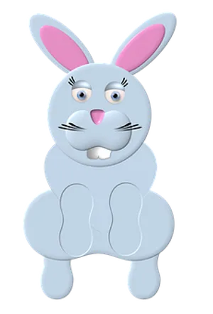 Cartoon Bunny Character PNG Image