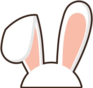 Cartoon Bunny Ears Vector PNG Image