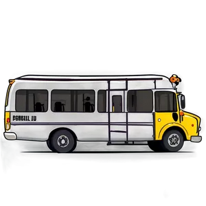 Cartoon Bus And Driver Png Twt PNG Image