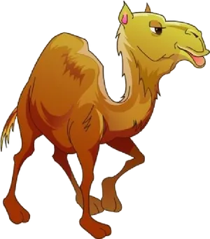 Cartoon Camel Illustration PNG Image