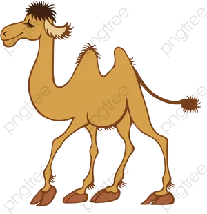 Cartoon Camel Illustration PNG Image