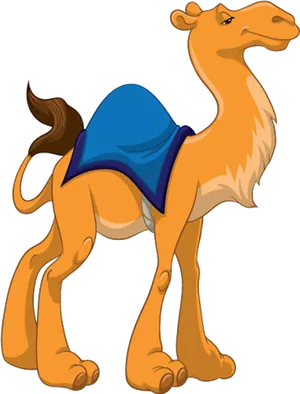 Cartoon Camel With Saddle.png PNG Image