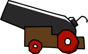 Cartoon Cannon Illustration PNG Image