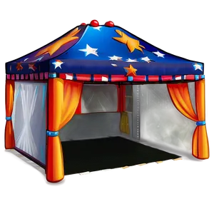 Cartoon Carnival Tent Drawing Png Fvc59 PNG Image