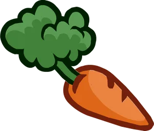 Cartoon Carrot Illustration PNG Image