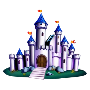 Cartoon Castle A PNG Image