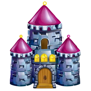 Cartoon Castle C PNG Image