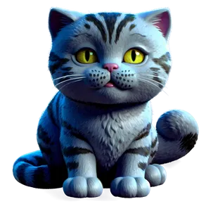 Cartoon Cat Png Hed PNG Image